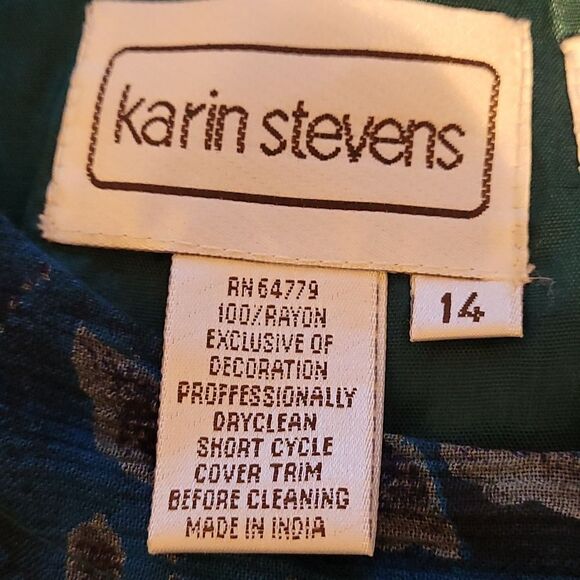 NWT Karin Stevens‎ beaded floral maxi dress - Picture 6 of 8